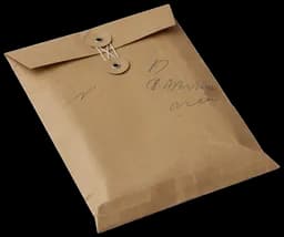 Brown mailing envelope