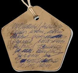 Handwritten price tag