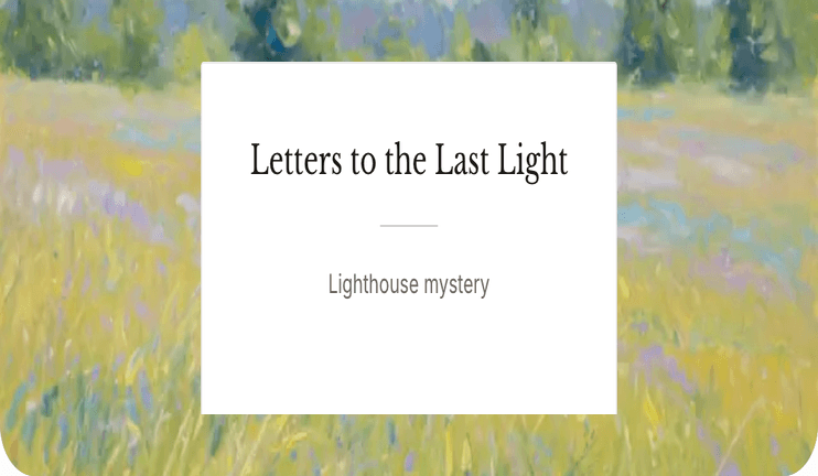 Title page for Letters to the Last Light