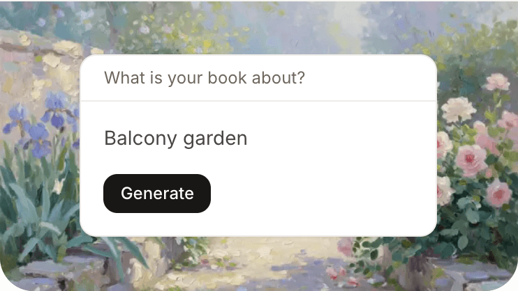 Title generator prompt for a balcony garden
