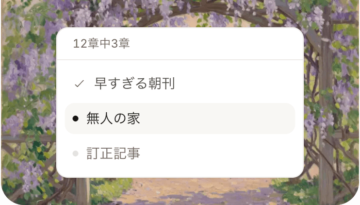 空き家を執筆中の章立て