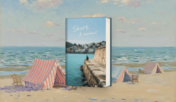 回憶錄書衣，書名 Shore