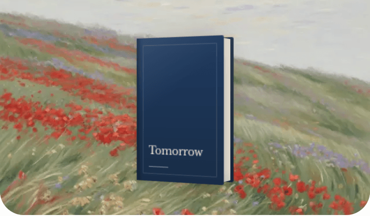 Mystery jacket titled Tomorrow